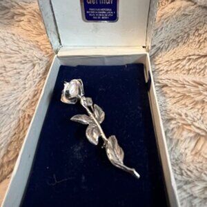Vintage Sterling silver 925 Flower brooch